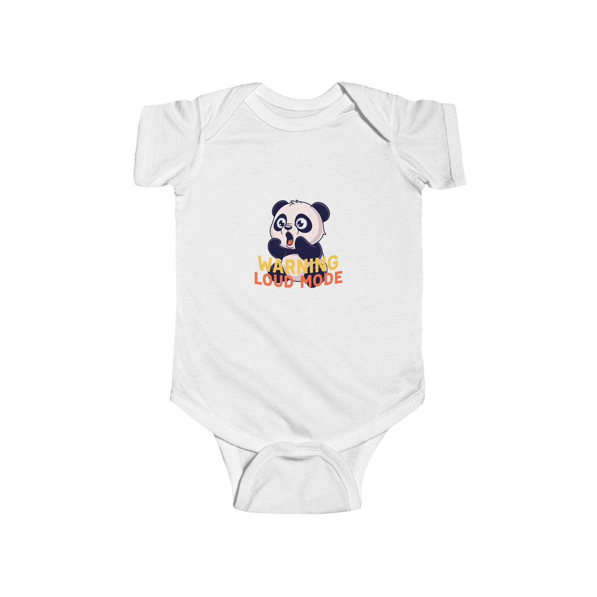 Panda 'Warning: Loud Mode' Infant Bodysuit