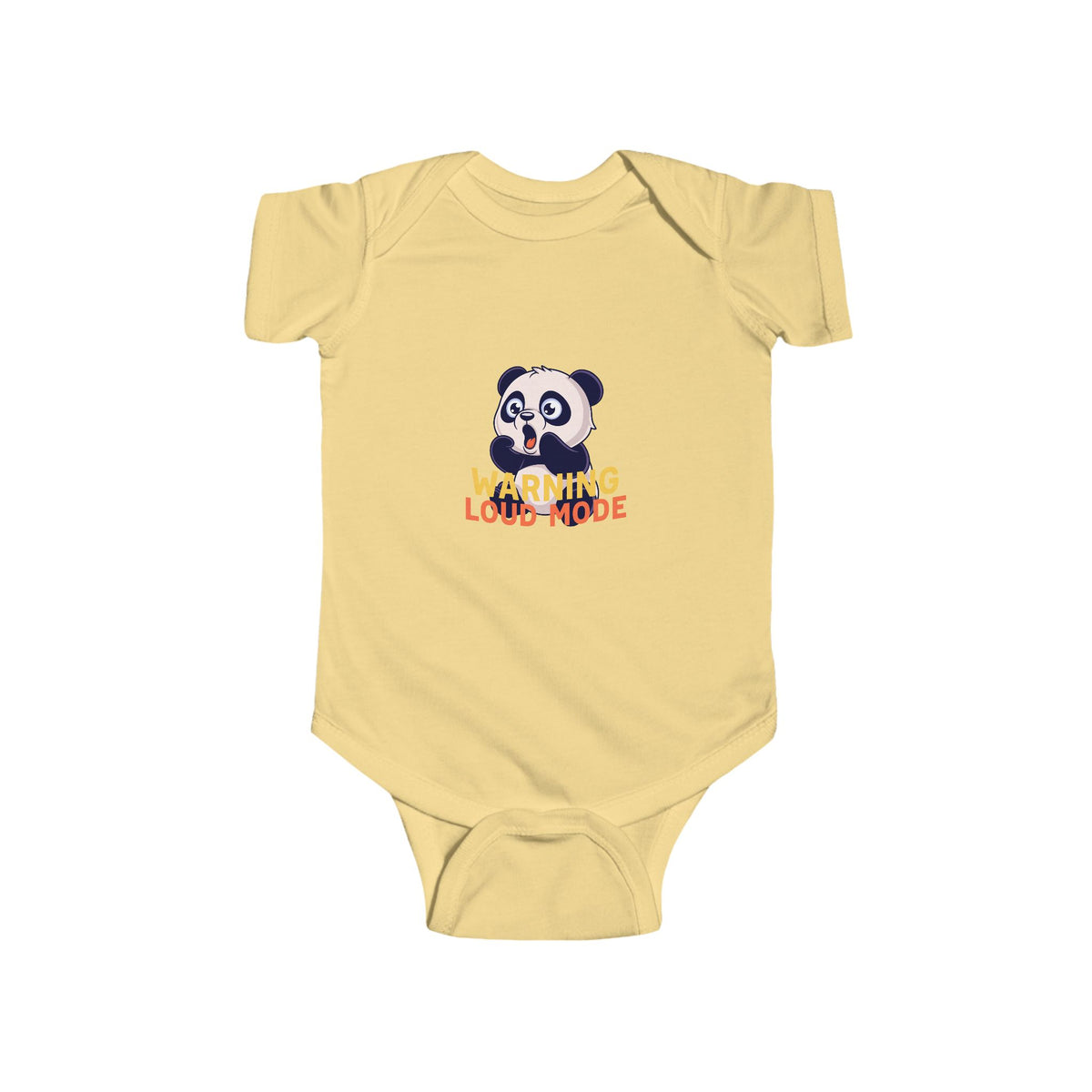 Panda 'Warning: Loud Mode' Infant Bodysuit