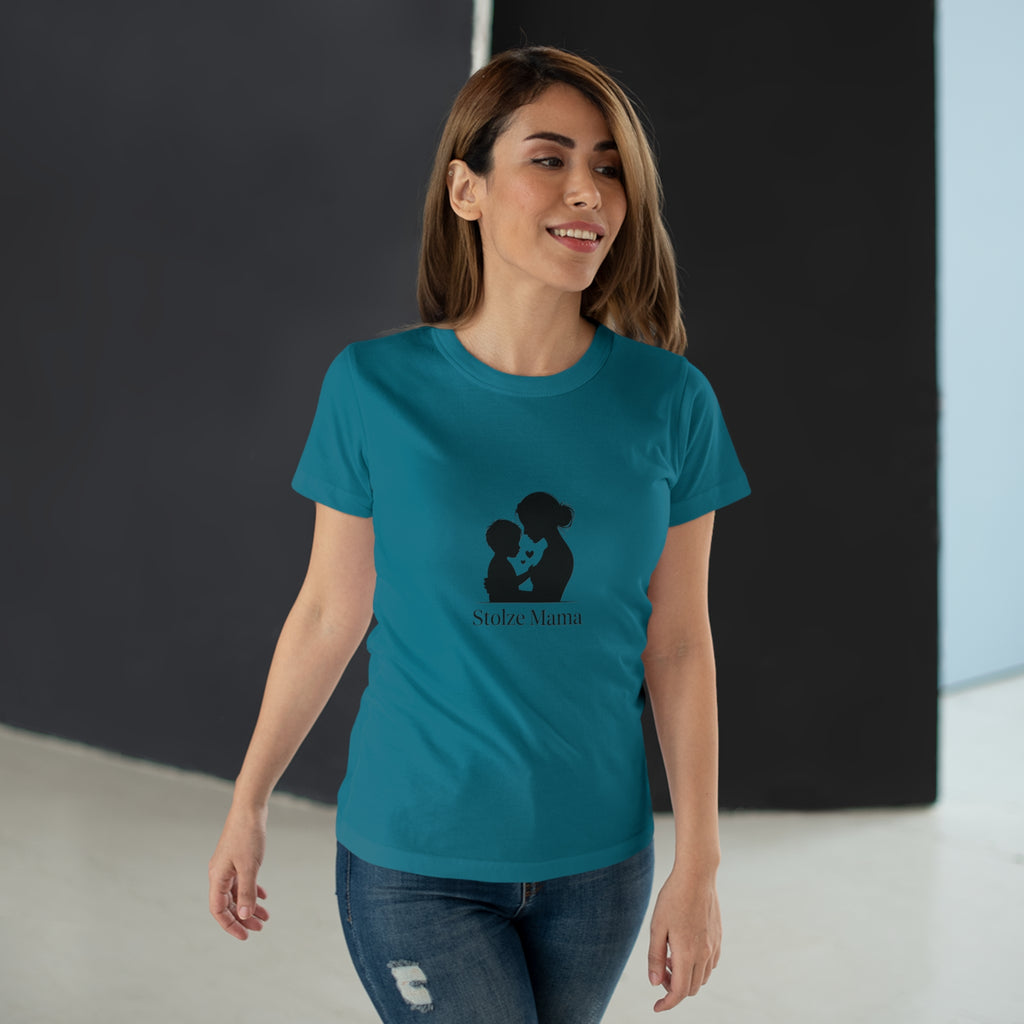 Stolze Mama Silhouette Women's T-Shirt — Proud Boy Mom Graphic Tee