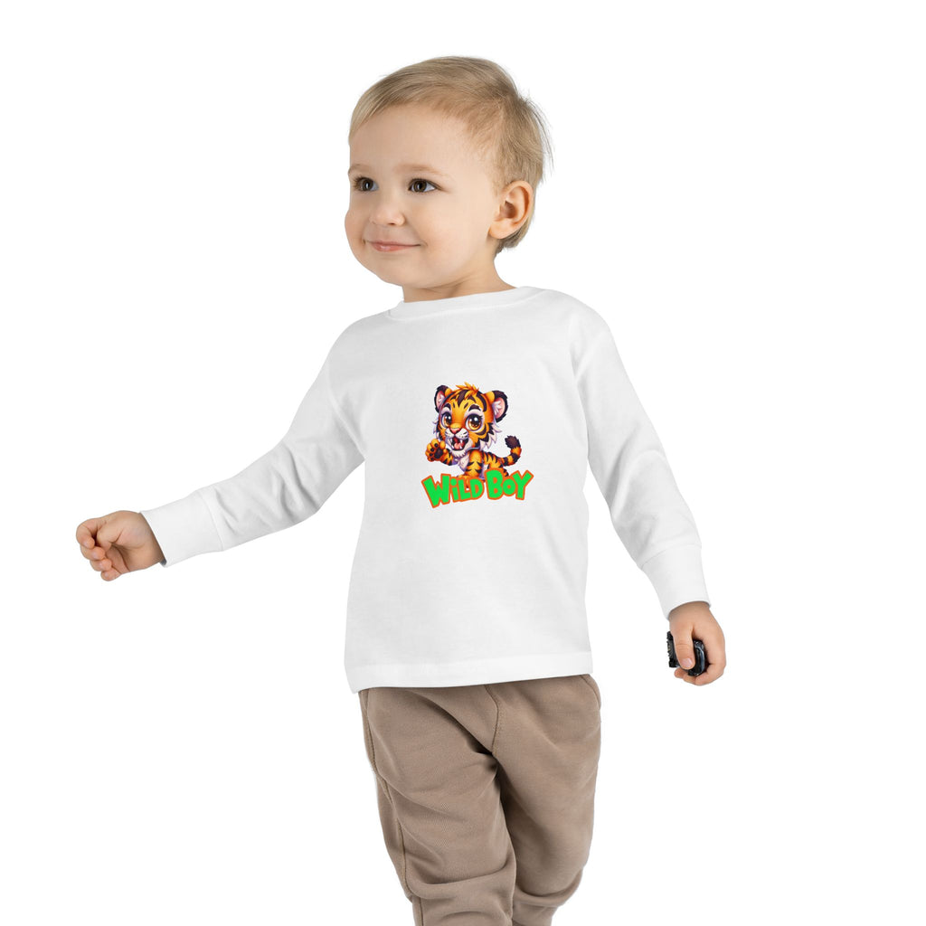 Wild Boy Tiger Toddler Long Sleeve