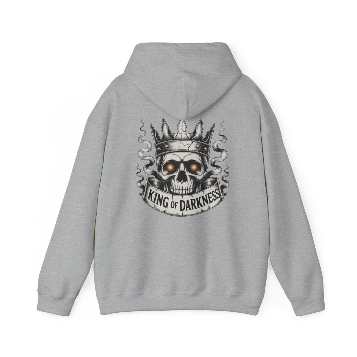 Hoodie — King of Darkness Skull Crown Graphic Pullover