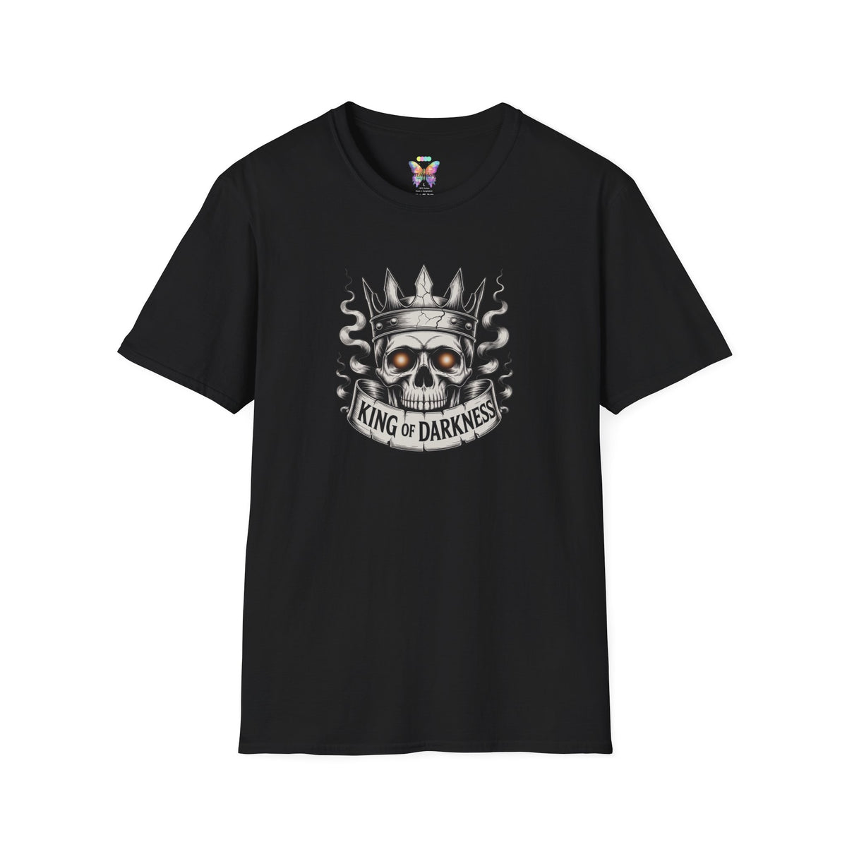 King of Darkness Skull T-Shirt — Gothic Crown Graphic Tee