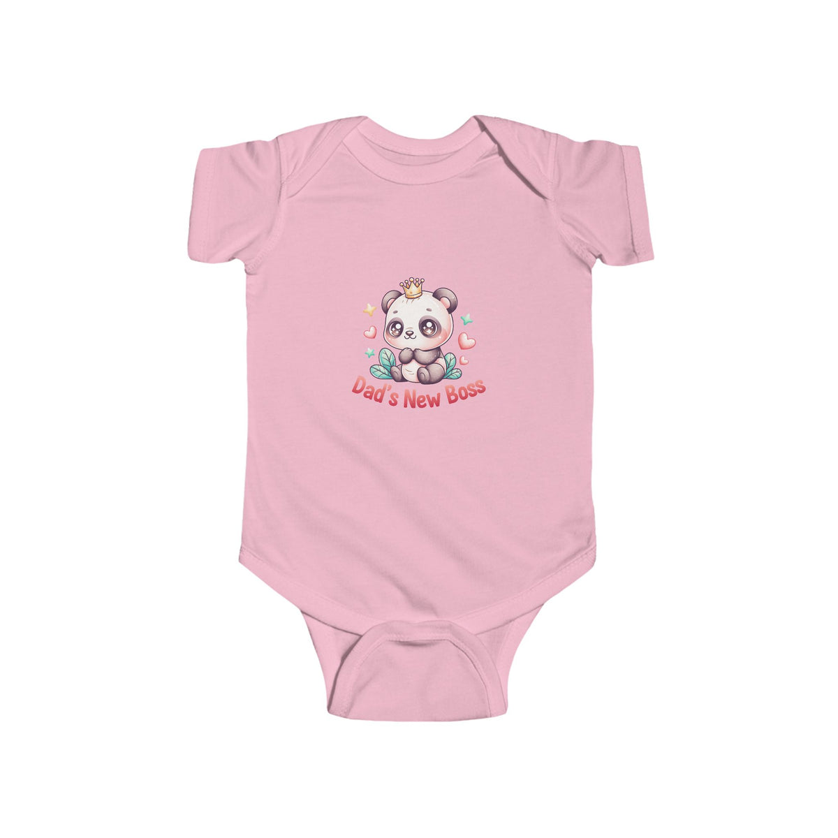Dad's New Boss Infant Bodysuit — Cute Panda Baby Onesie