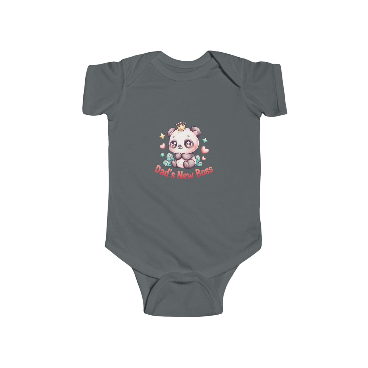 Dad's New Boss Infant Bodysuit — Cute Panda Baby Onesie