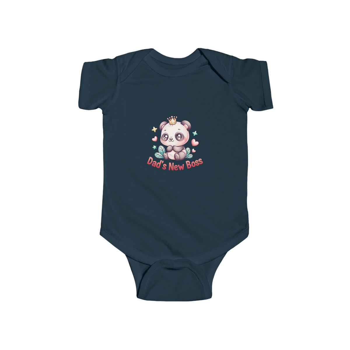 Dad's New Boss Infant Bodysuit — Cute Panda Baby Onesie