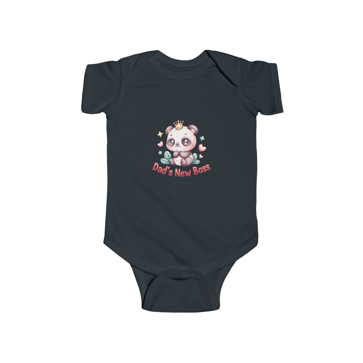Dad's New Boss Infant Bodysuit — Cute Panda Baby Onesie
