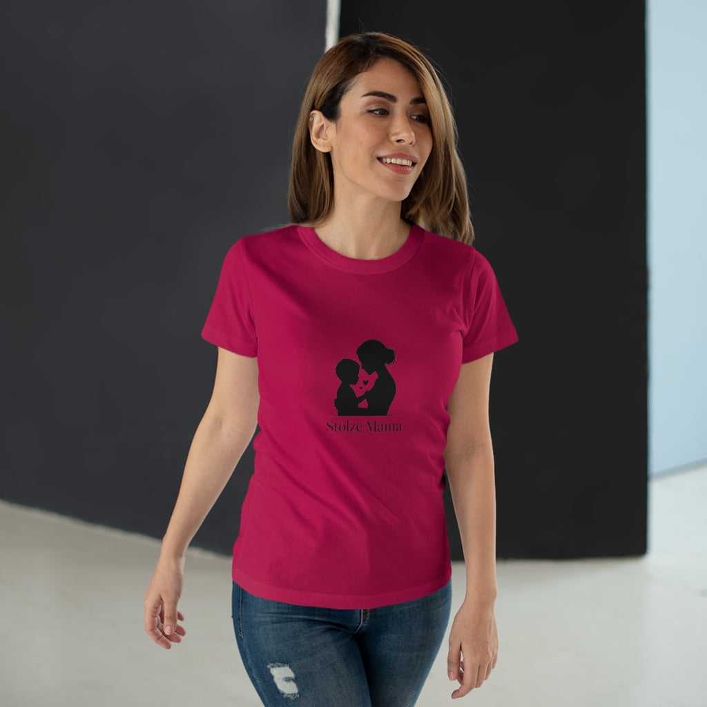 Stolze Mama Silhouette Women's T-Shirt — Proud Boy Mom Graphic Tee
