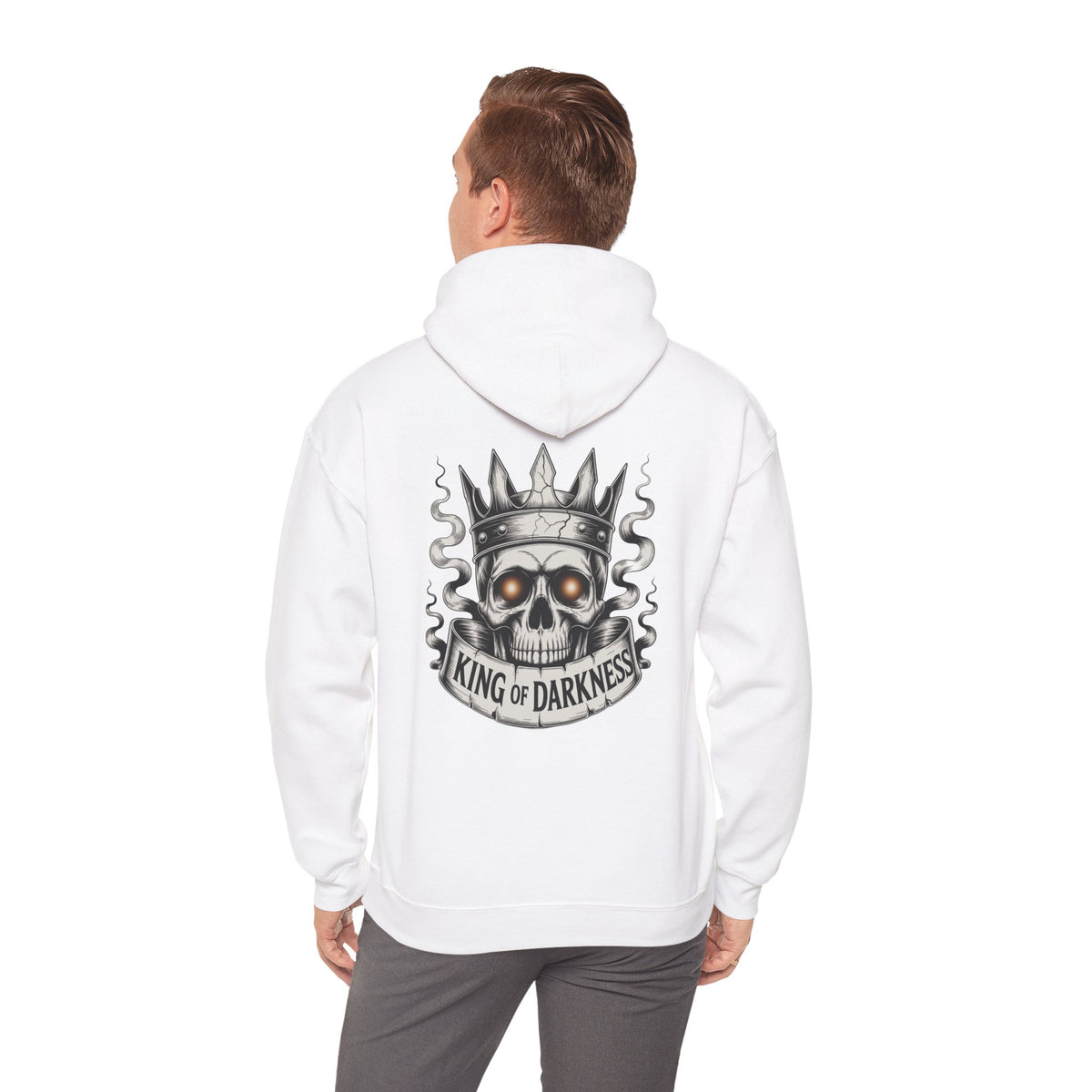 Hoodie — King of Darkness Skull Crown Graphic Pullover