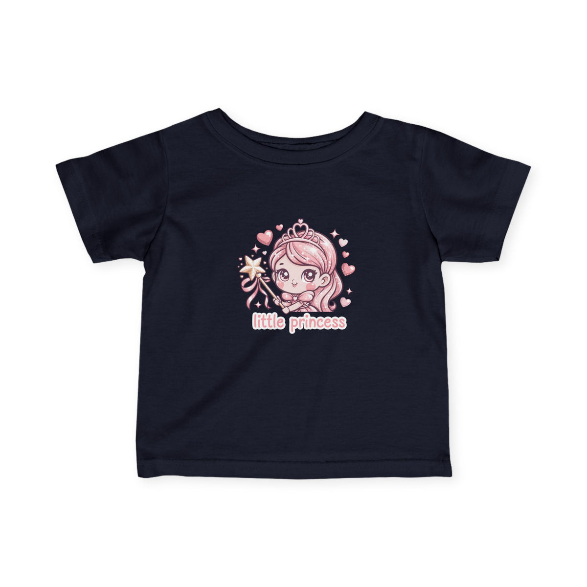 Infant Tee — "Little Princess" Pink Princess Baby Shirt