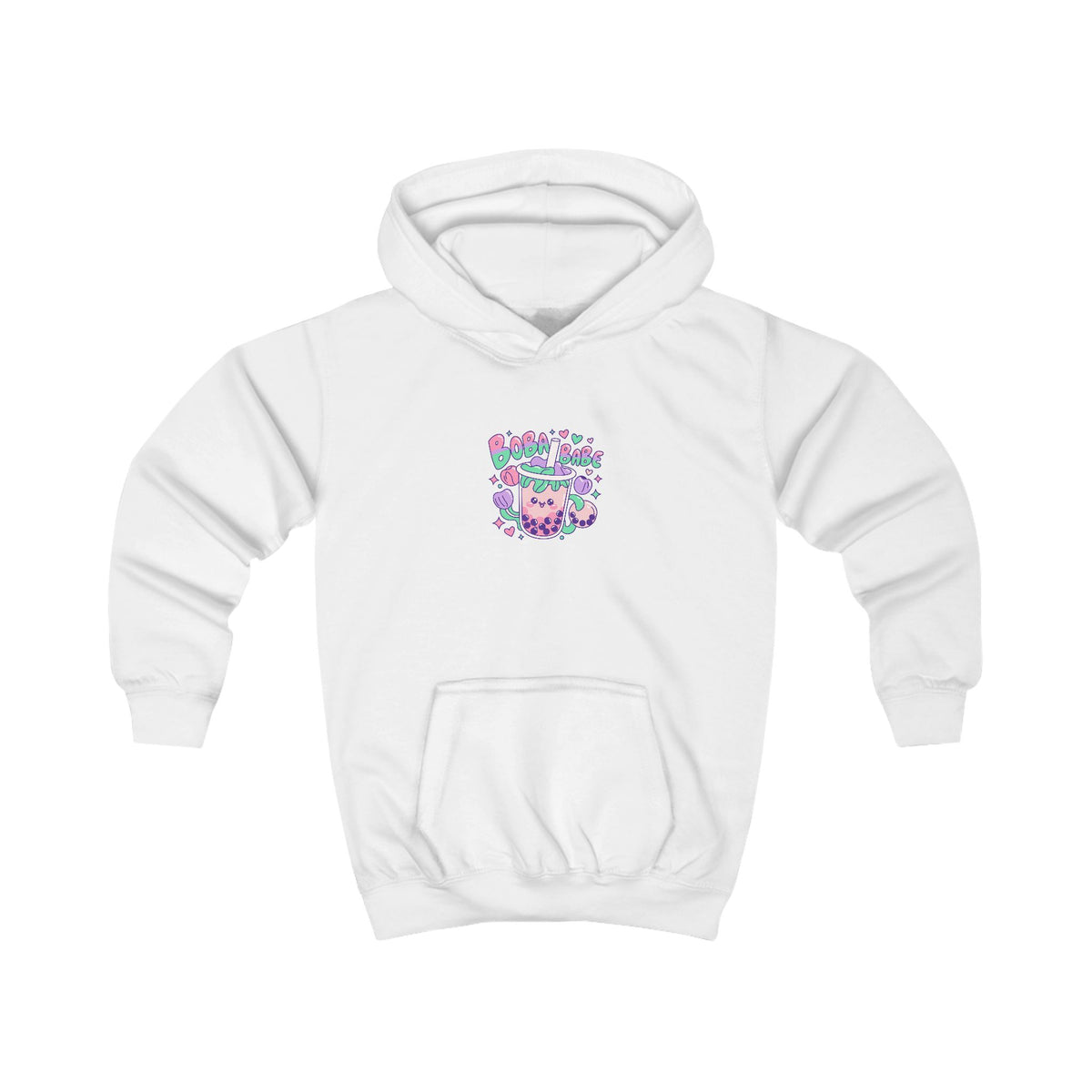 Kids Hoodie – 'BobaBabe'