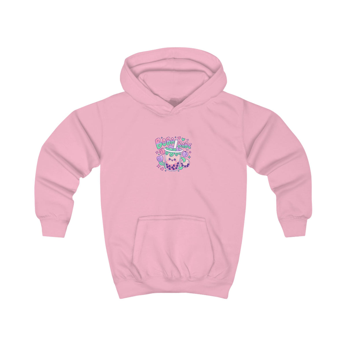 Kids Hoodie – 'BobaBabe'