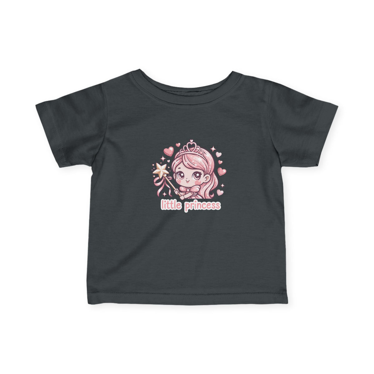 Infant Tee — "Little Princess" Pink Princess Baby Shirt