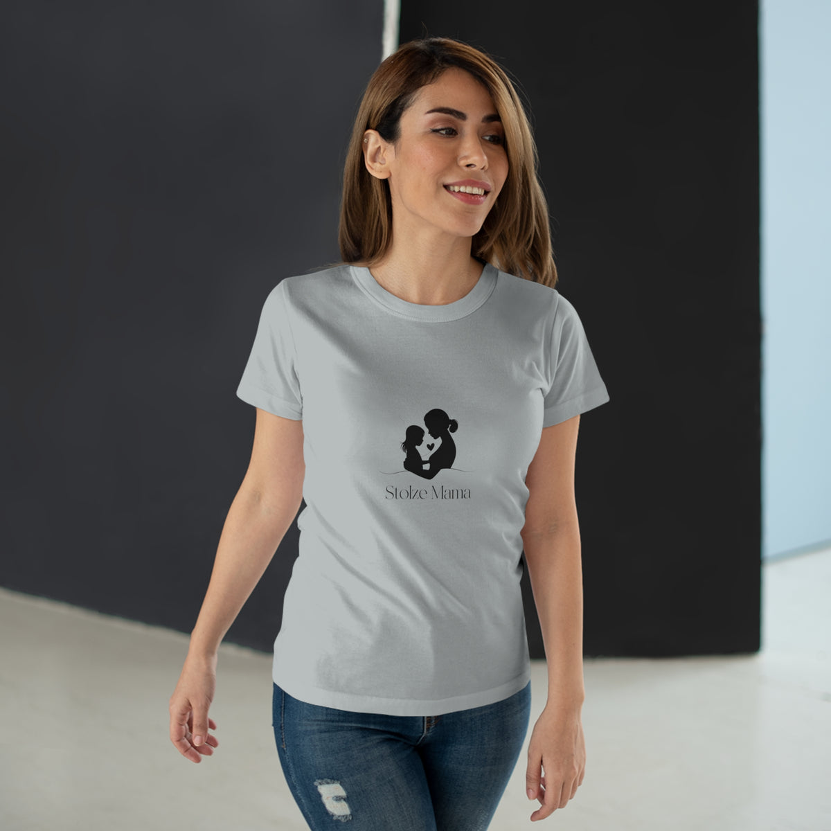 Mama & Baby Silhouette T-Shirt — 'StolzeGirlMama'