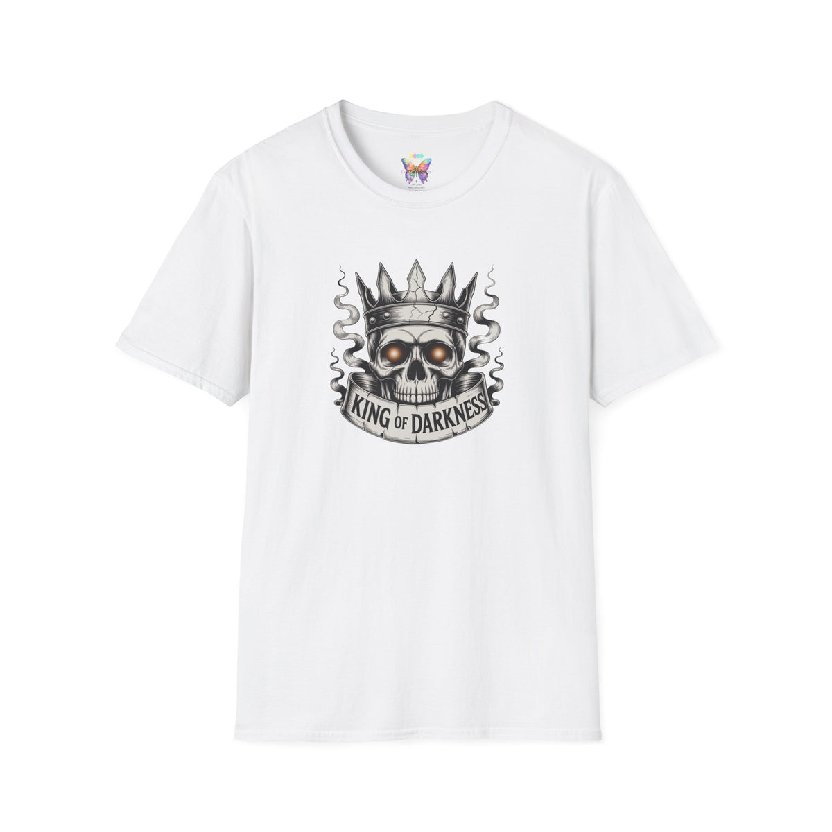 King of Darkness Skull T-Shirt — Gothic Crown Graphic Tee