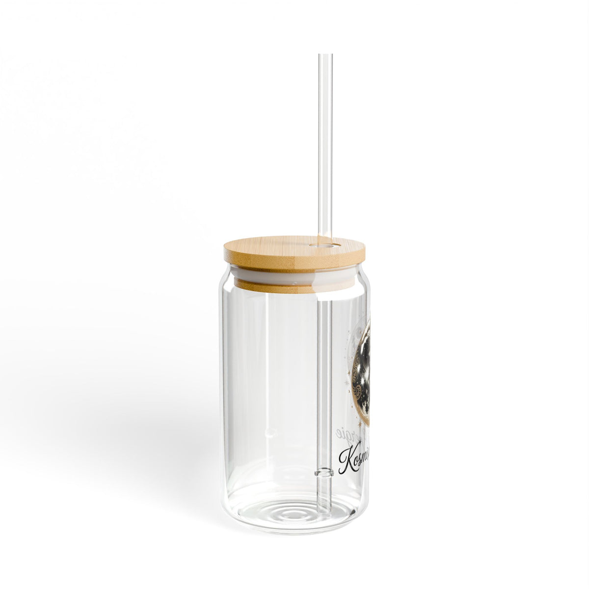 Moon Energy Sipper Glass, 455ml — Kosmische Energie Drinking Cup