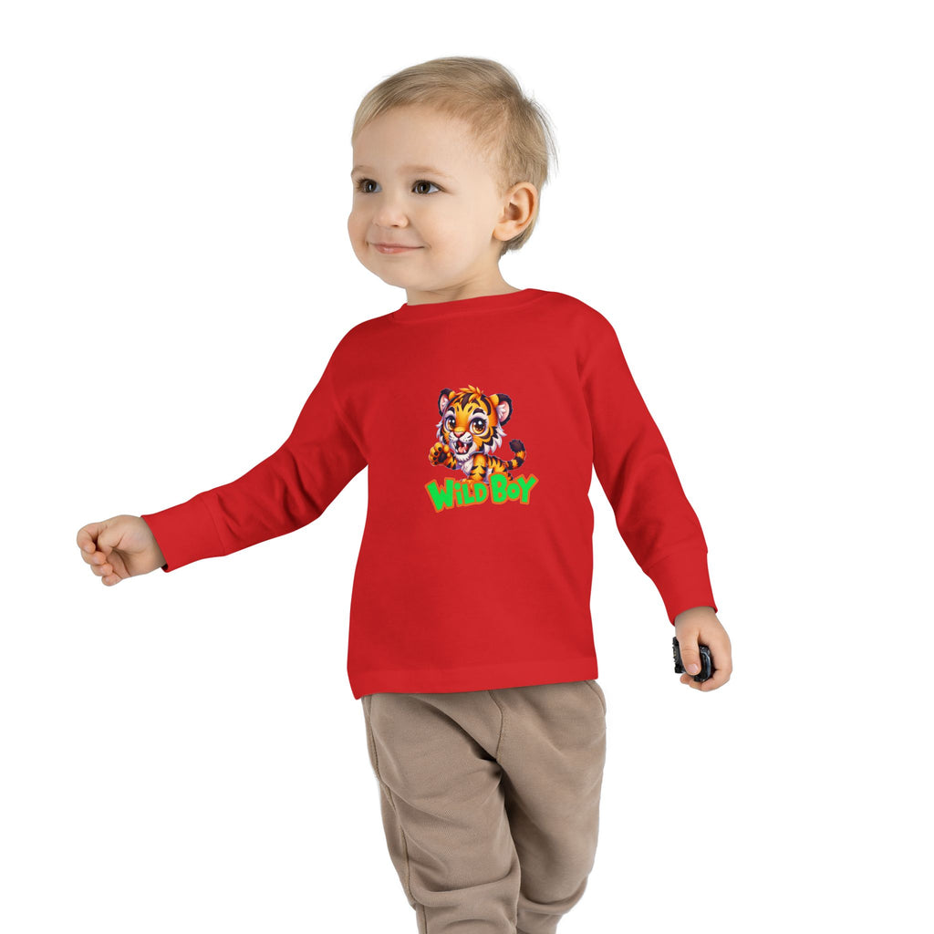 Wild Boy Tiger Toddler Long Sleeve