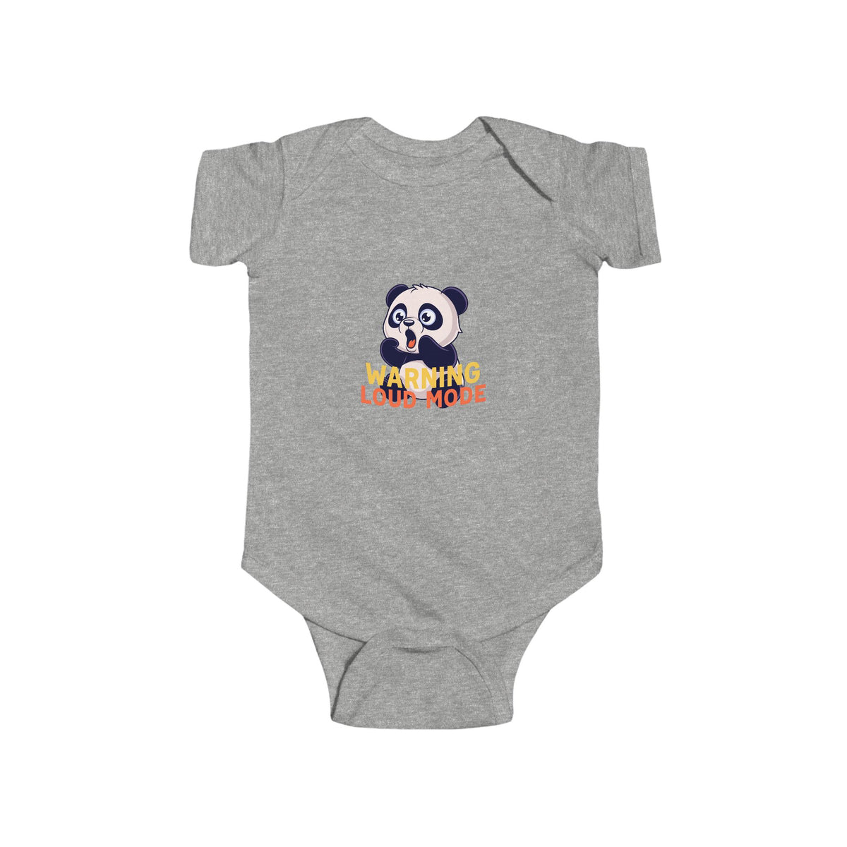Panda 'Warning: Loud Mode' Infant Bodysuit