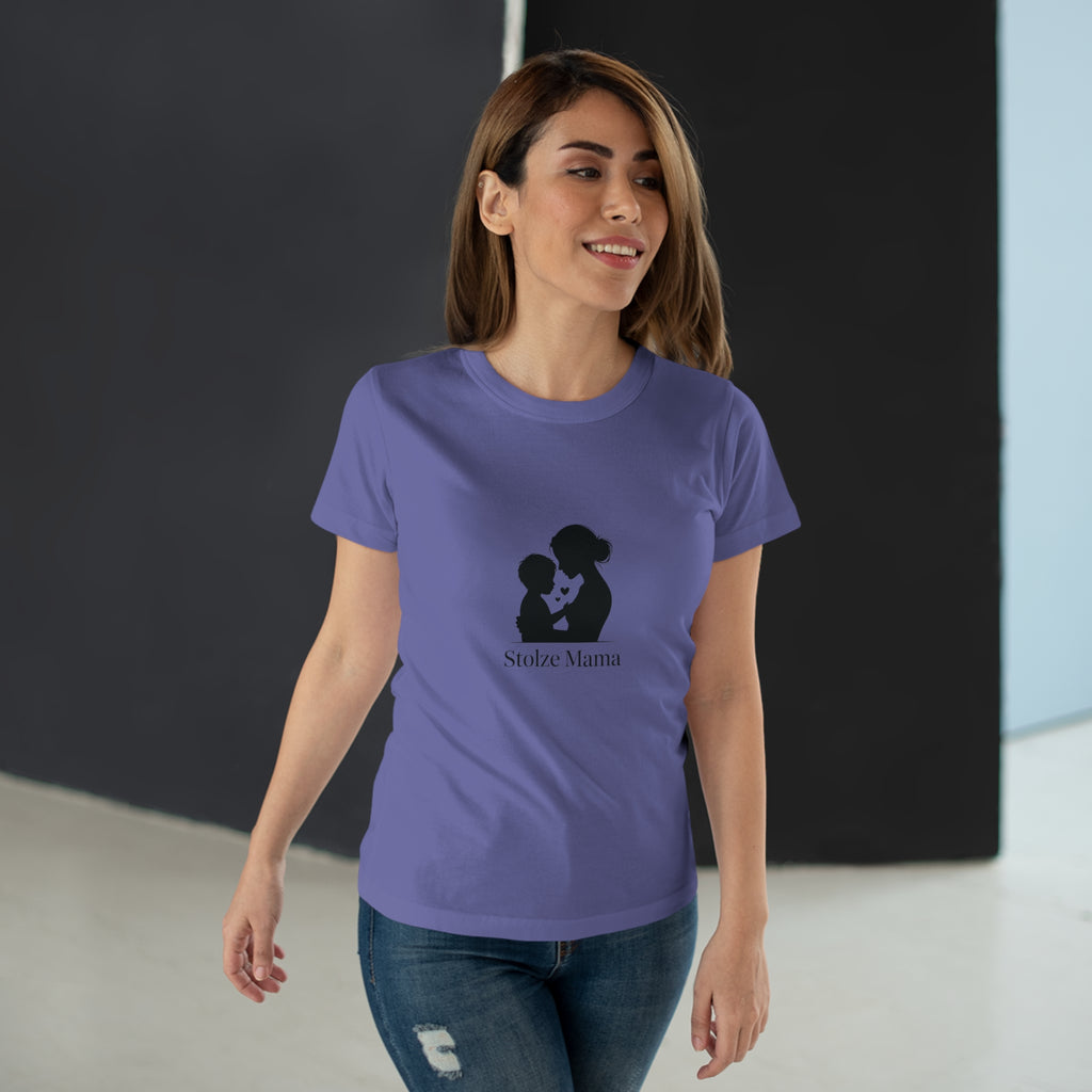 Stolze Mama Silhouette Women's T-Shirt — Proud Boy Mom Graphic Tee