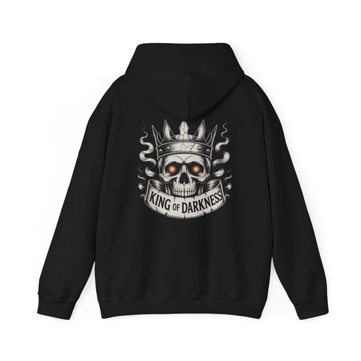 Hoodie — King of Darkness Skull Crown Graphic Pullover