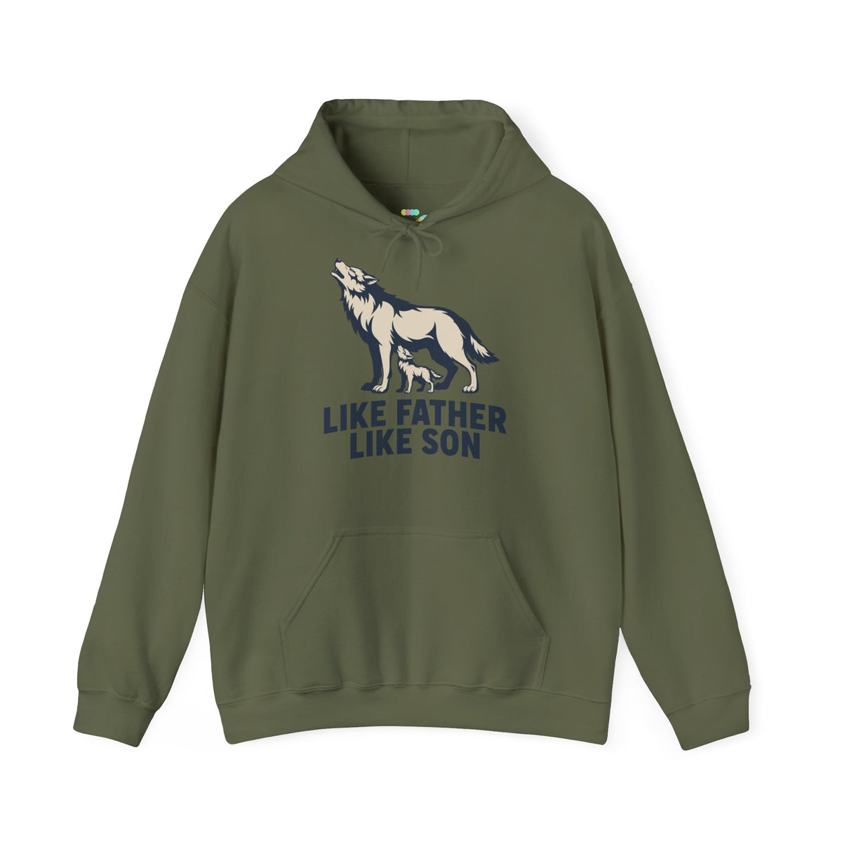 Like Father Like Son Wolf Hoodie
