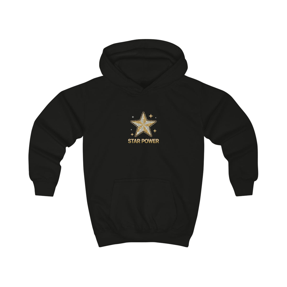 Kids Hoodie — Gold Star 'Star Power'
