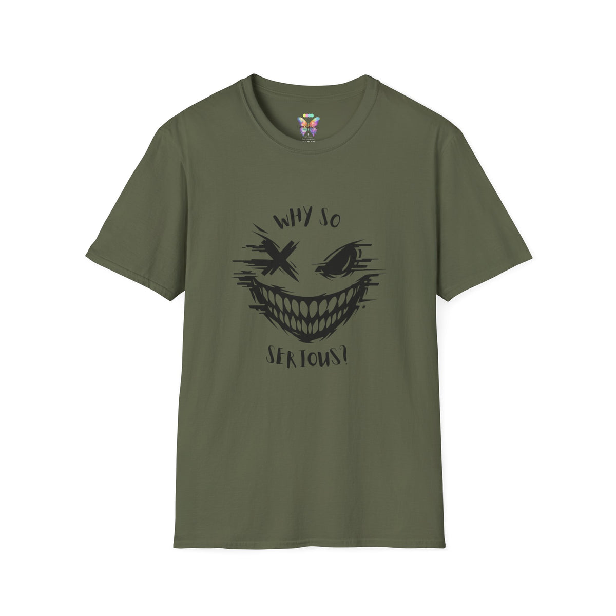 Why So Scary T-Shirt — Creepy Grin Halloween Tee