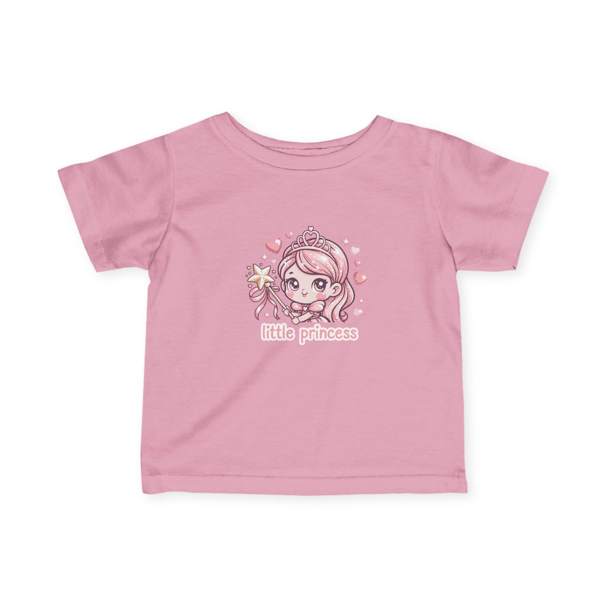 Infant Tee — "Little Princess" Pink Princess Baby Shirt