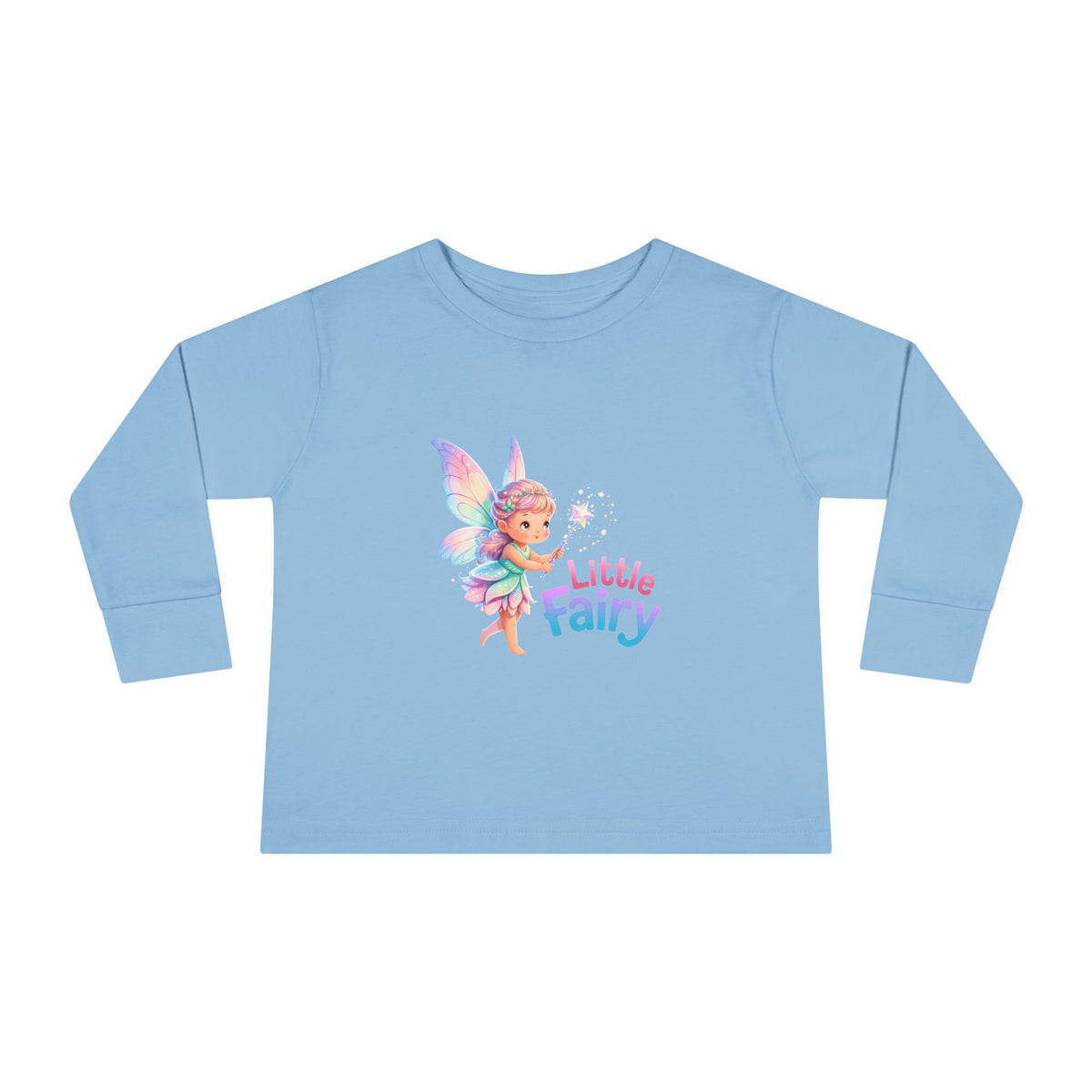 Little Fairy Toddler Long Sleeve Tee — Cute Pastel Fairy Shirt for Babies & Toddlers