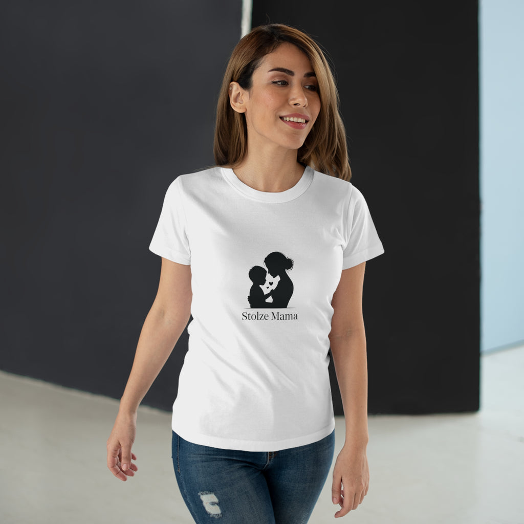 Stolze Mama Silhouette Women's T-Shirt — Proud Boy Mom Graphic Tee