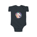 Baby Bodysuit — "Cute But Dangerous" Sloth with Carrot Graphic