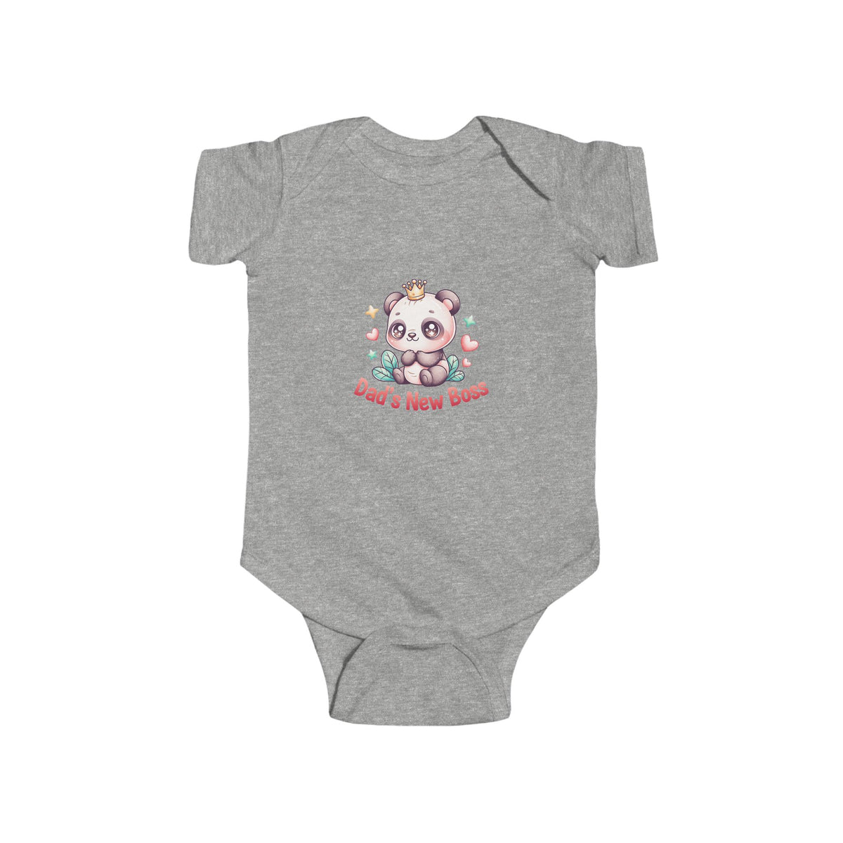 Dad's New Boss Infant Bodysuit — Cute Panda Baby Onesie