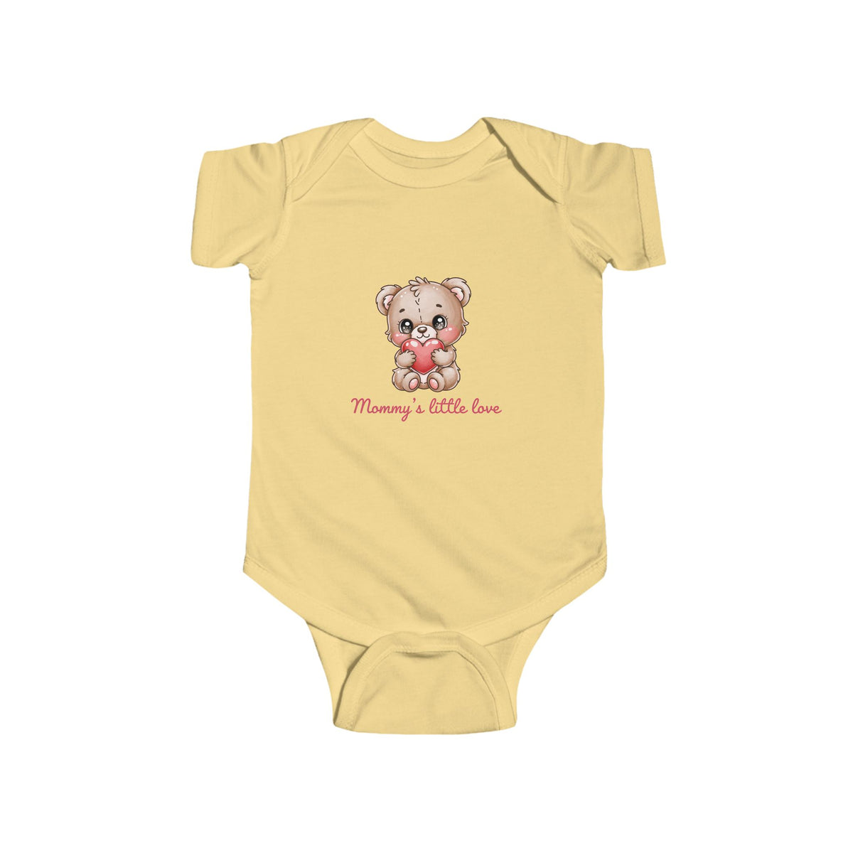 Mama’s Little Love Infant Bodysuit — Cute Teddy Bear Baby Onesie