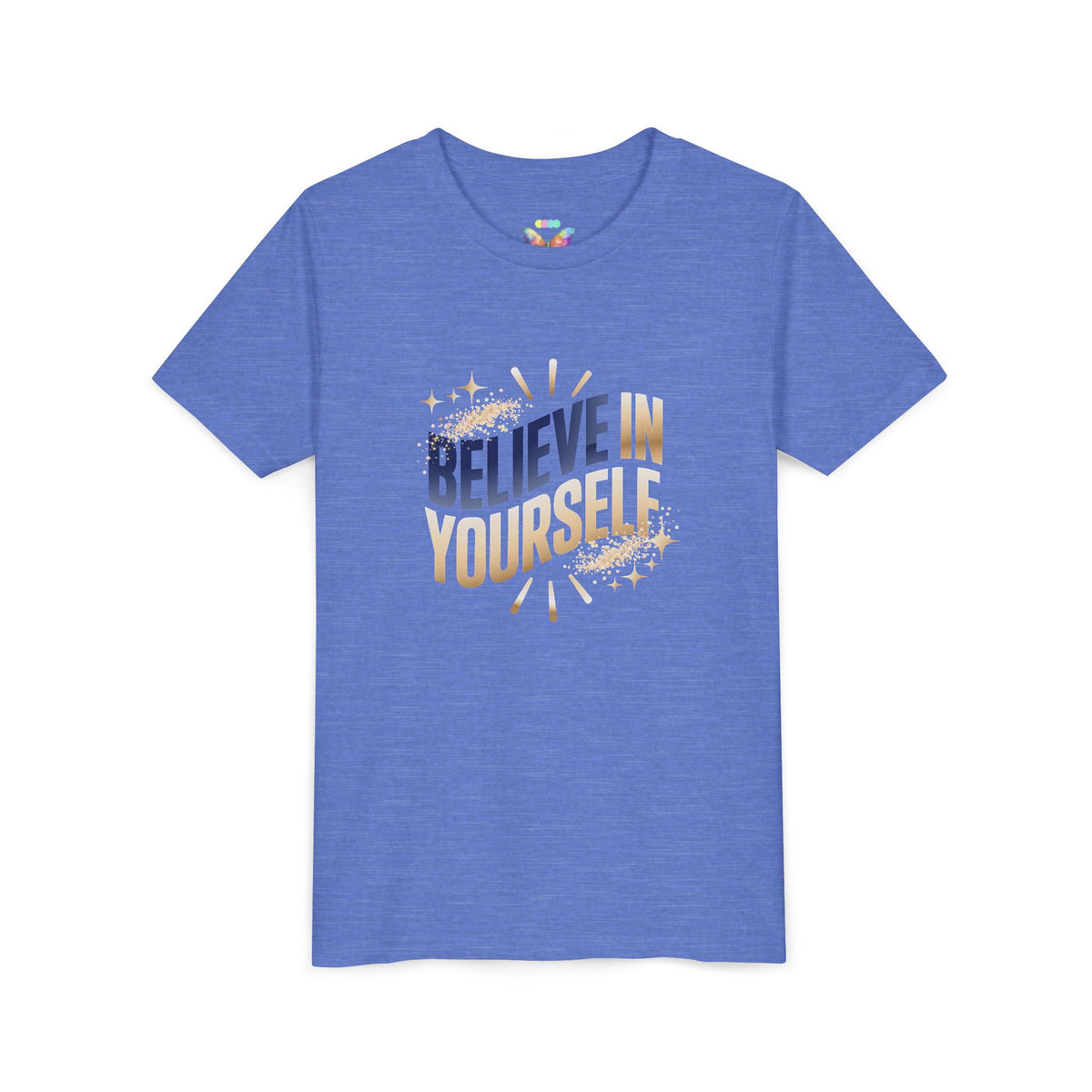 Youth Tee — "Believe in Yourself" Inspirational Motivational Kids Shirt