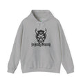 Devil Face Hoodie with 'Ich Hasse Menschen' Gothic Graphic