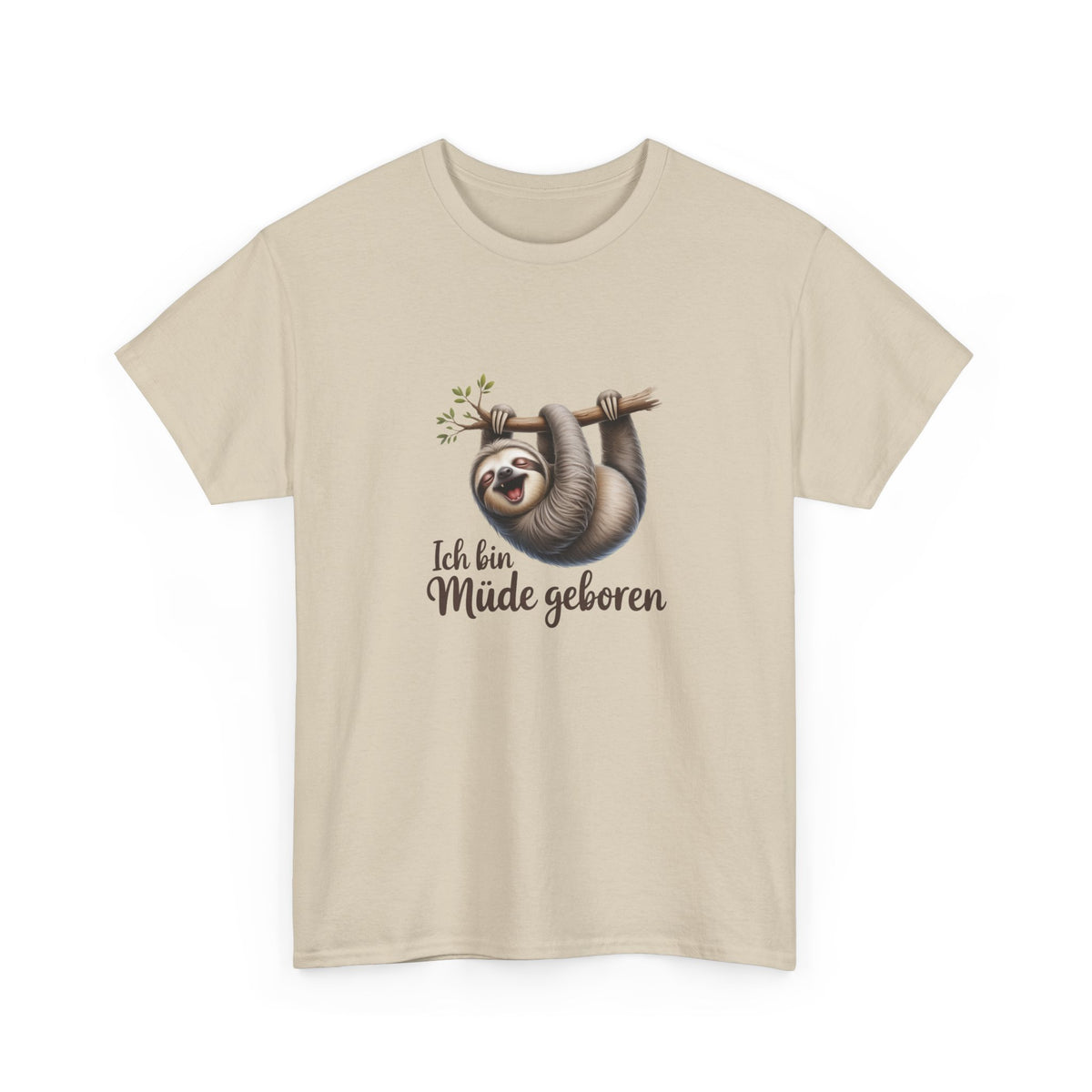 Herren Tshirt — "Ich bin Müde geboren"