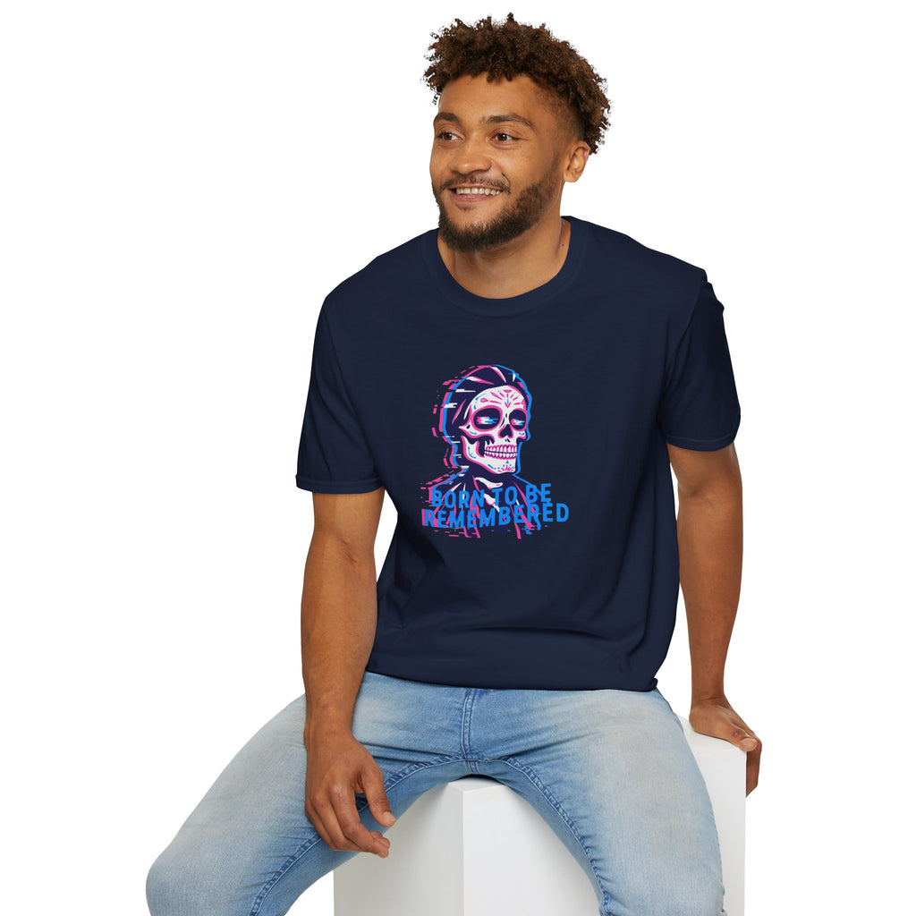 Glitch Skull Tee - "Born to be Remembered"