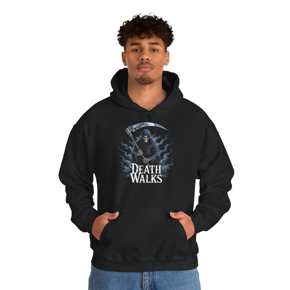 Death Reaper Hoodie – Gothic Grim Reaper Graphic Pullover