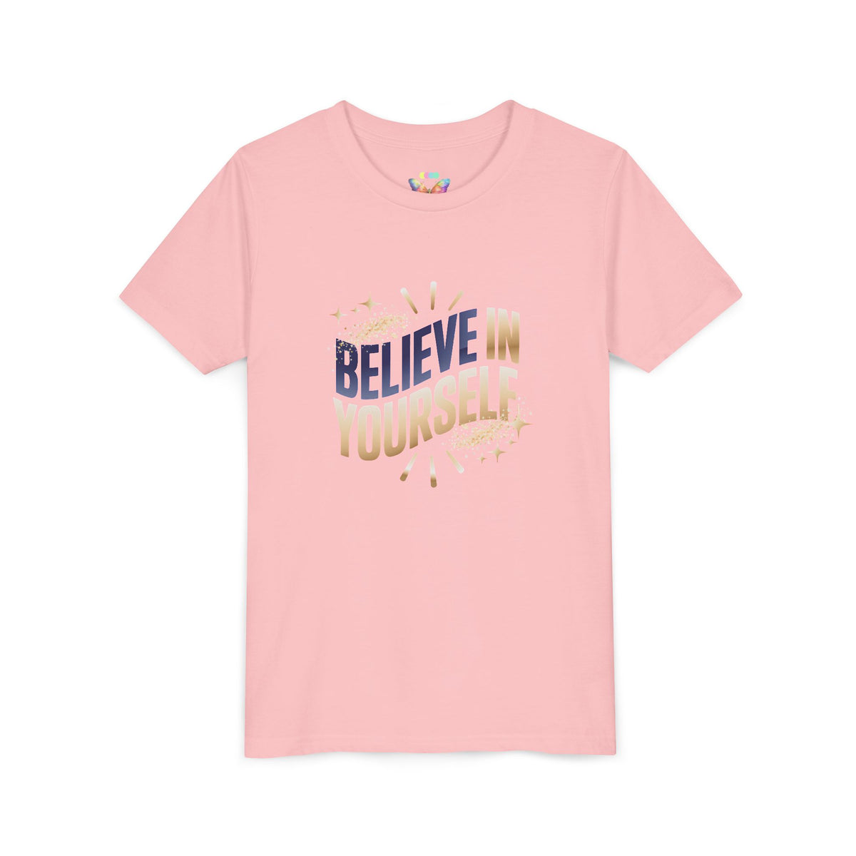Youth Tee — "Believe in Yourself" Inspirational Motivational Kids Shirt