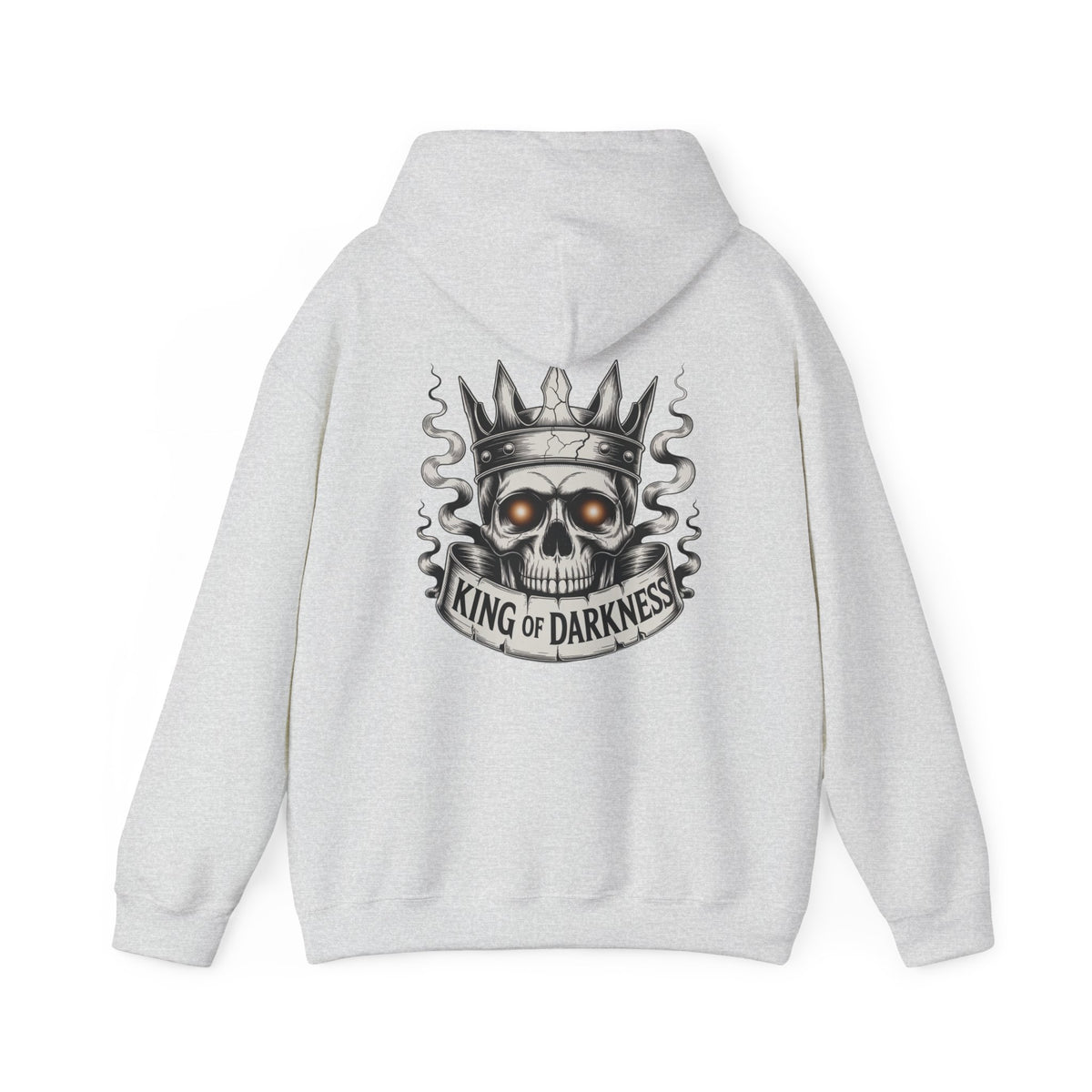Hoodie — King of Darkness Skull Crown Graphic Pullover