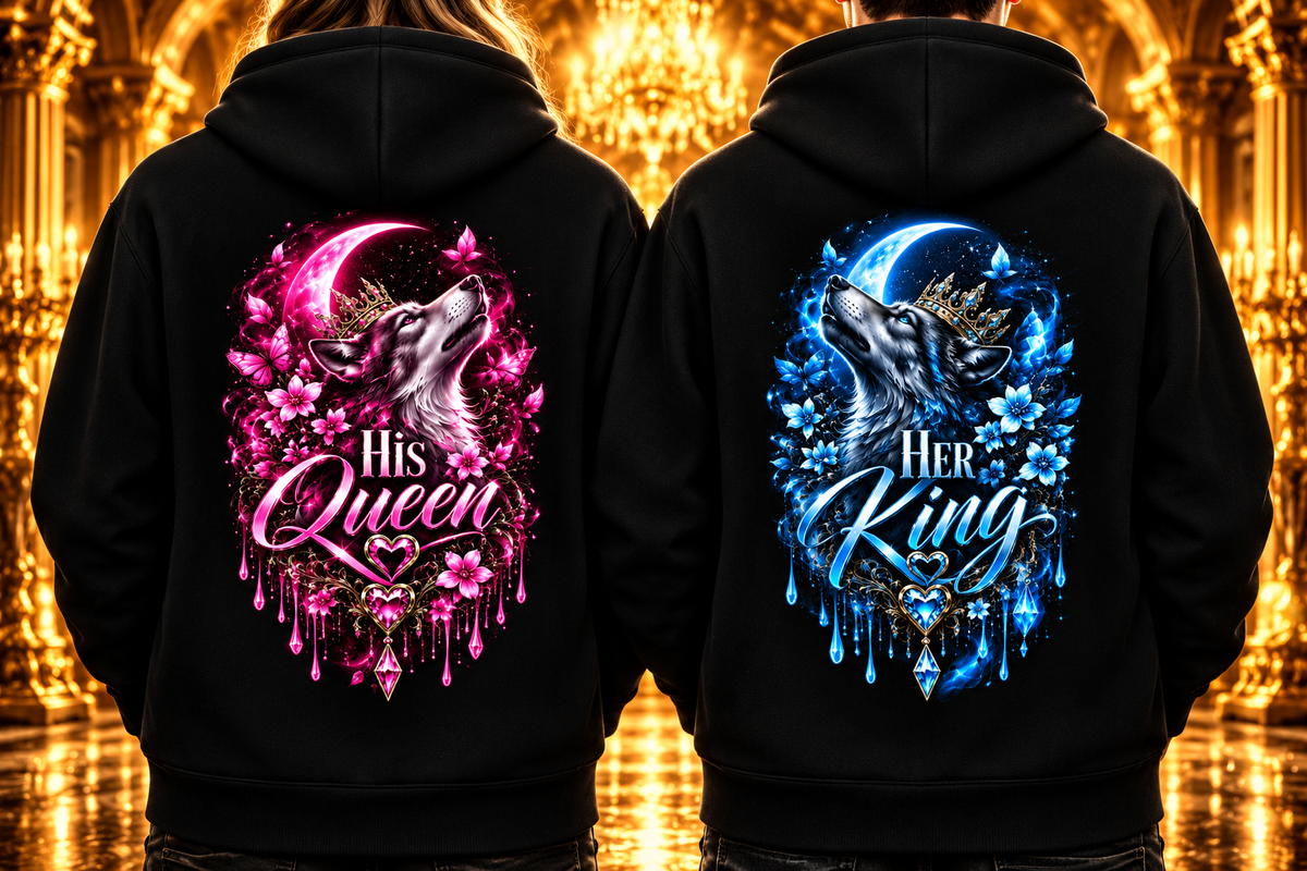Couple Hoodie Wolf